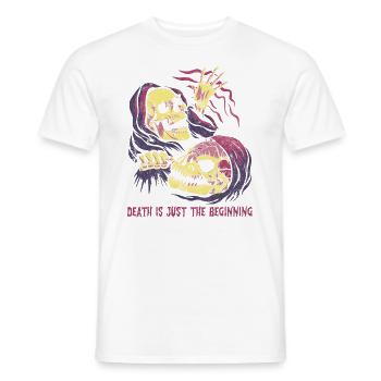 Lustiger Sensenmann-liebhaber Halloween Horror - Männer T-Shirt - Weiß - Vorne - AI Model Male 178 dark (178cm)