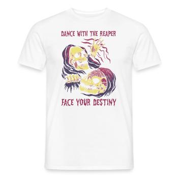 Lustiger Sensenmann-liebhaber Halloween Horror - Männer T-Shirt - Weiß - Vorne - AI Model Male 178 dark (178cm)