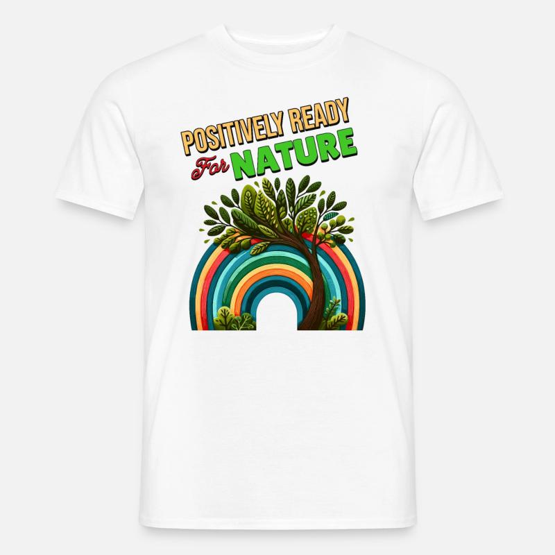 Positivity Rainbows Mindfulness Self-improvement - Männer T-Shirt - Weiß