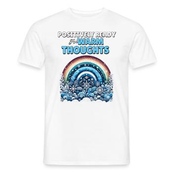 Positivité Arcs-en-ciel Pleine conscience Amélioration de soi - T-shirt homme - blanc - Devant - AI Model Male 178 dark (178cm)