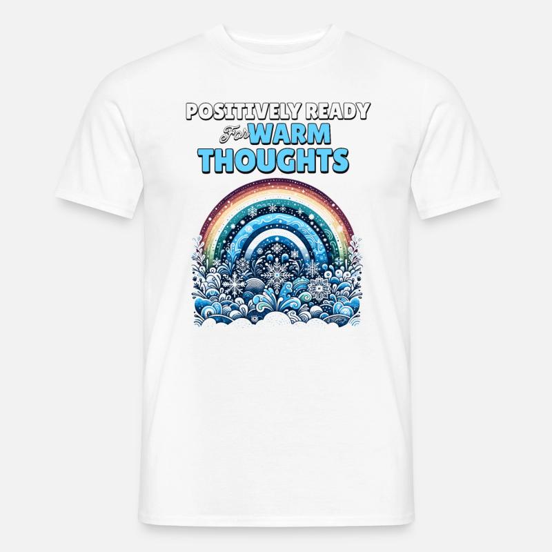 Positivity Rainbows Mindfulness Self-improvement - Männer T-Shirt - Weiß