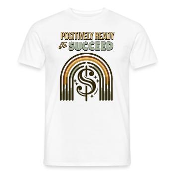 Positivité Arcs-en-ciel Mindfulness Amélioration de soi - T-shirt homme - blanc - Devant - AI Model Male 178 dark (178cm)