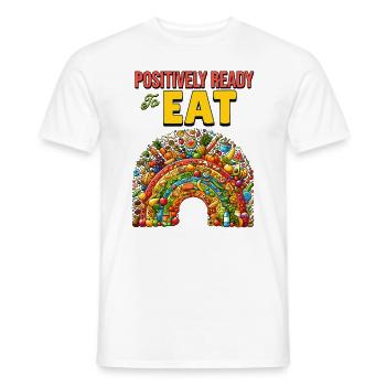 Positivité Arcs-en-ciel Mindfulness Amélioration de soi - T-shirt homme - blanc - Devant - AI Model Male 178 dark (178cm)