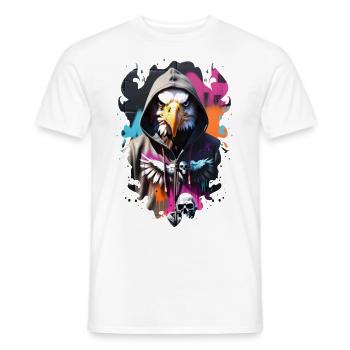 aigle street 1 - T-shirt homme - blanc - Devant - AI Model Male 178 dark (178cm)
