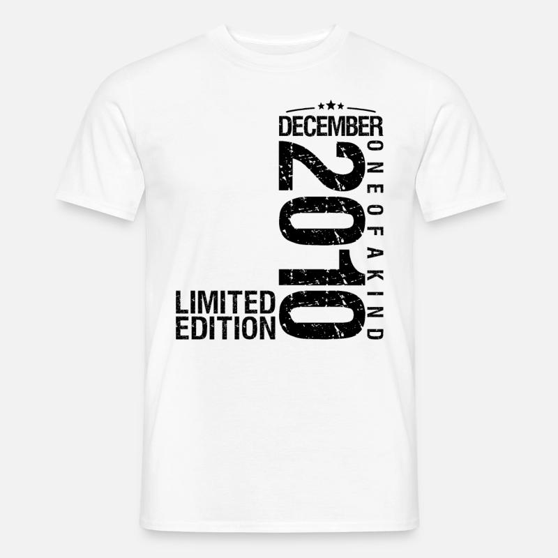 Geburtstag Dezember 2010 Dezember geboren im Dezember - Männer T-Shirt - Weiß