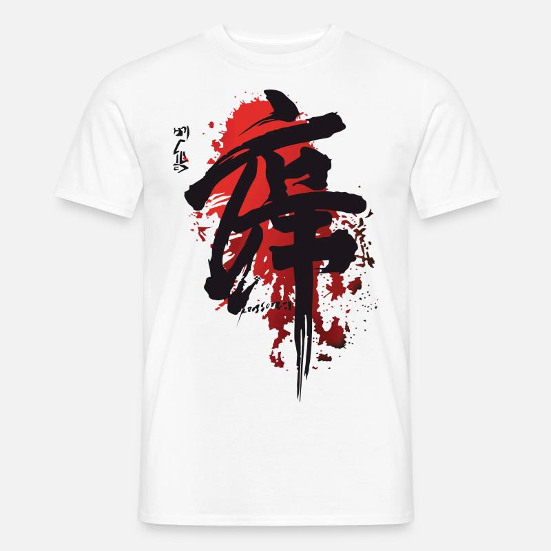 Japan brev - Mænd T-shirt - hvid