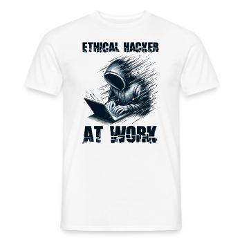 Analyste Piratage Éthique Cybersécurité Éthique - T-shirt homme - blanc - Devant - AI Model Male 178 dark (178cm)