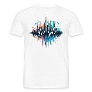 Poetry Slam Writer Poet Literature Slam Poetry Day - Men's T-Shirt - white - Front - AI Model Male 178 dark (178cm)