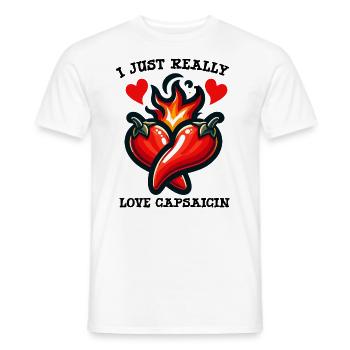 Scharfes Essen Liebhaber Von Chili Peppers Chef - Männer T-Shirt - Weiß - Vorne - AI Model Male 178 dark (178cm)
