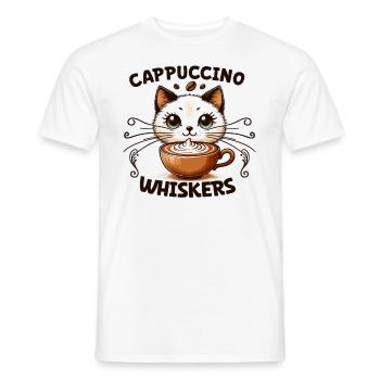 Coffee Break Cat Lover, Coffee Lover Süße Katze - Männer T-Shirt - Weiß - Vorne - AI Model Male 178 dark (178cm)