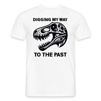 Fossil Hunter, Fossil Hunter, Paleontologist - Men's T-Shirt - white - Front - AI Model Male 178 dark (178cm)