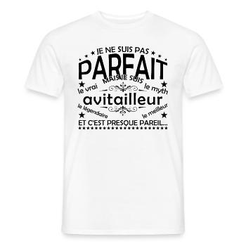 Aviderer Geschenk Avider, der echte Aviderer - Männer T-Shirt - Weiß - Vorne - AI Model Male 178 dark (178cm)