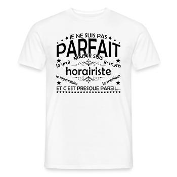 Horairist Geschenk Horairist Der echte Horairist - Männer T-Shirt - Weiß - Vorne - AI Model Male 178 dark (178cm)