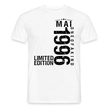 Birthday May 1996 May born in May - Men's T-Shirt - white - Front - AI Model Male 178 dark (178cm)