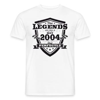 Legende Mai 2004 Jahrgang 2004 Geburtstag 2004 - Männer T-Shirt - Weiß - Vorne - AI Model Male 178 dark (178cm)