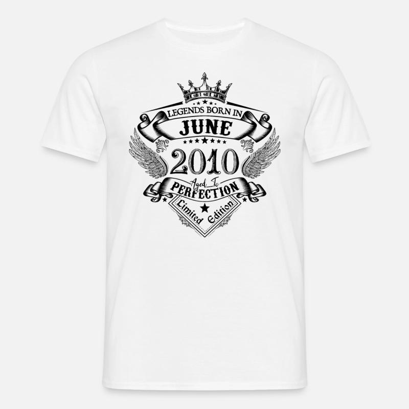 Geburtstag Juni 2010 Juni Jubiläum 2010 - Männer T-Shirt - Weiß
