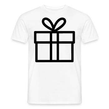 Kleine Geschenkbox - Männer T-Shirt - Weiß - Vorne - AI Model Male 178 dark (178cm)
