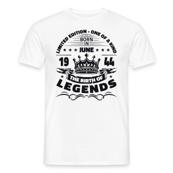 Original Juin 1944 Vintage 1944 Anniversaire 1944 - T-shirt homme - blanc - Devant - AI Model Male 178 dark (178cm)