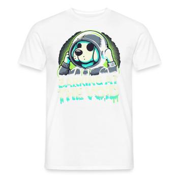 Emo chien gothique chien amant emo mode gothique style gothique - T-shirt homme - blanc - Devant - AI Model Male 178 dark (178cm)