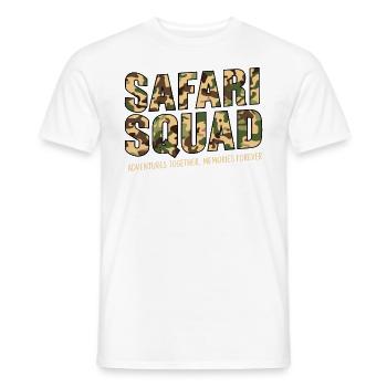 Aventure Safari Squad ensemble - T-shirt homme - blanc - Devant - AI Model Male 178 dark (178cm)