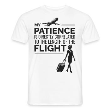 Flight Attendant Aviation Cabin Crew Air Hostess - Men's T-Shirt - white - Front - AI Model Male 178 dark (178cm)