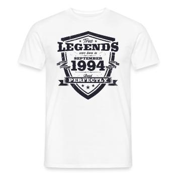 30th Birthday Original August 1994 Vintage 1994 - Men's T-Shirt - white - Front - AI Model Male 178 dark (178cm)