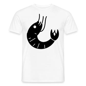 Crevette - T-shirt homme - blanc - Devant - AI Model Male 178 dark (178cm)