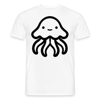 Jellyfish - Men's T-Shirt - white - Front - AI Model Male 178 dark (178cm)