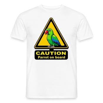 Propriétaire de perroquet Parrot Life et exotique - T-shirt homme - blanc - Devant - AI Model Male 178 dark (178cm)