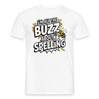 Concours de mots Spelling Bee Champion - T-shirt homme - blanc - Devant - AI Model Male 178 dark (178cm)