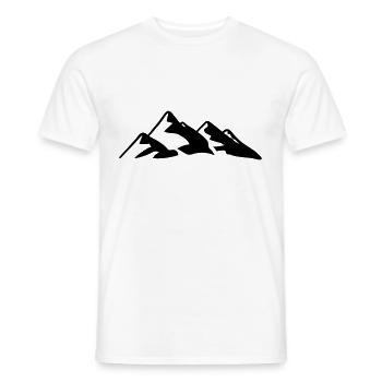 Berge Berg Gebirge Mountain 03 Zeichenfläche 4 - Männer T-Shirt - Weiß - Vorne - AI Model Male 178 dark (178cm)