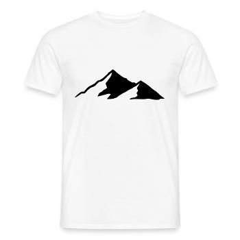 Mountains Mountain Mountains 04 - Men's T-Shirt - white - Front - AI Model Male 178 dark (178cm)