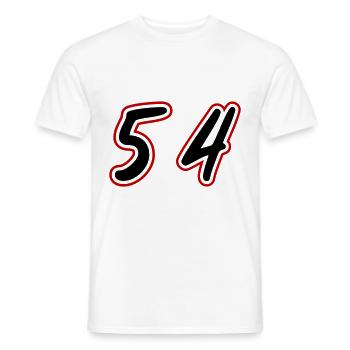 54 Symbole numérique - T-shirt homme - blanc - Devant - AI Model Male 178 dark (178cm)