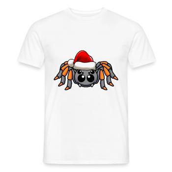 Tarentule Comic Noël - T-shirt homme - blanc - Devant - AI Model Male 178 dark (178cm)