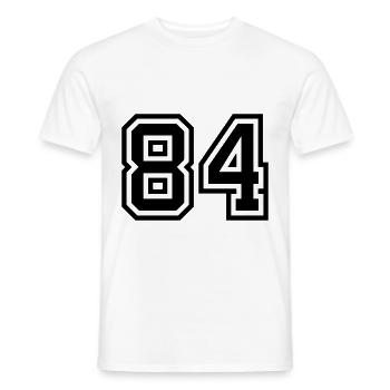 Symbole numérique 84 - T-shirt homme - blanc - Devant - AI Model Male 178 dark (178cm)