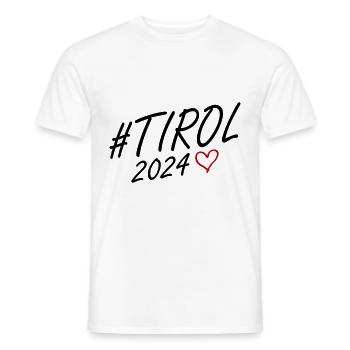 Tyrol 2024 Heart Journey - Men's T-Shirt - white - Front - AI Model Male 178 dark (178cm)