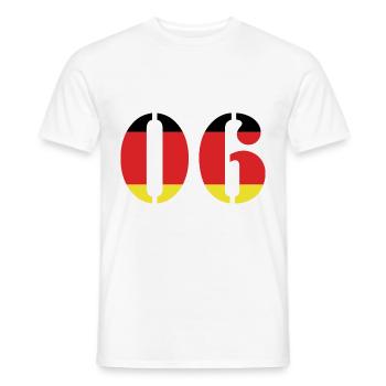 Maillot 6 numéros Allemagne - T-shirt homme - blanc - Devant - AI Model Male 178 dark (178cm)