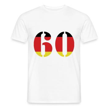 60 Numéro Jersey Allemagne - T-shirt homme - blanc - Devant - AI Model Male 178 dark (178cm)