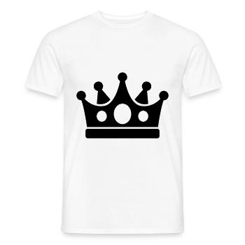 Symbole de la couronne - T-shirt homme - blanc - Devant - AI Model Male 178 dark (178cm)