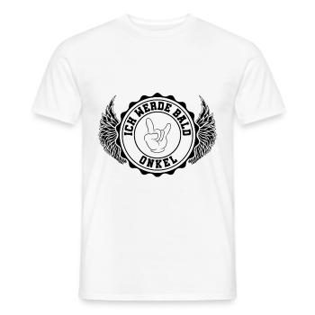 Ich werde Bald Onkel - Männer T-Shirt - Weiß - Vorne - AI Model Male 178 dark (178cm)