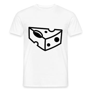Cheese Symbol - Men's T-Shirt - white - Front - AI Model Male 178 dark (178cm)