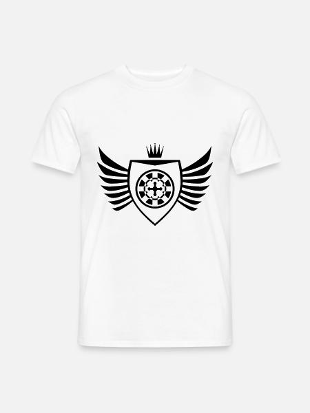 Roulette Casino Shield - Men's T-Shirt - white
