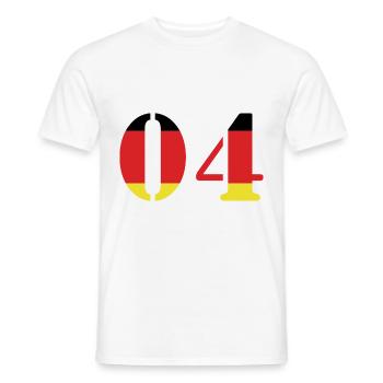 Maillot 4 numéros Allemagne - T-shirt homme - blanc - Devant - AI Model Male 178 dark (178cm)