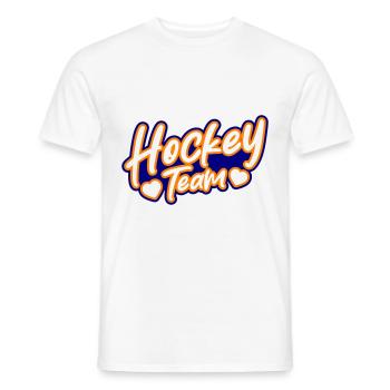 Équipe de hockey - T-shirt homme - blanc - Devant - AI Model Male 178 dark (178cm)
