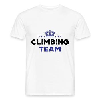 Climbing Team - Männer T-Shirt - Weiß - Vorne - AI Model Male 178 dark (178cm)