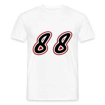 88 Number Symbol - Men's T-Shirt - white - Front - AI Model Male 178 dark (178cm)