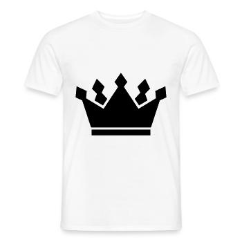Crown symbol icon - Men's T-Shirt - white - Front - AI Model Male 178 dark (178cm)