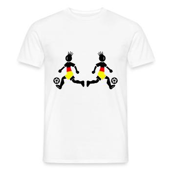 Footballers Germany Champion - Men's T-Shirt - white - Front - AI Model Male 178 dark (178cm)