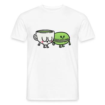 Matcha Made in Heaven - T-shirt homme - blanc - Devant - AI Model Male 178 dark (178cm)