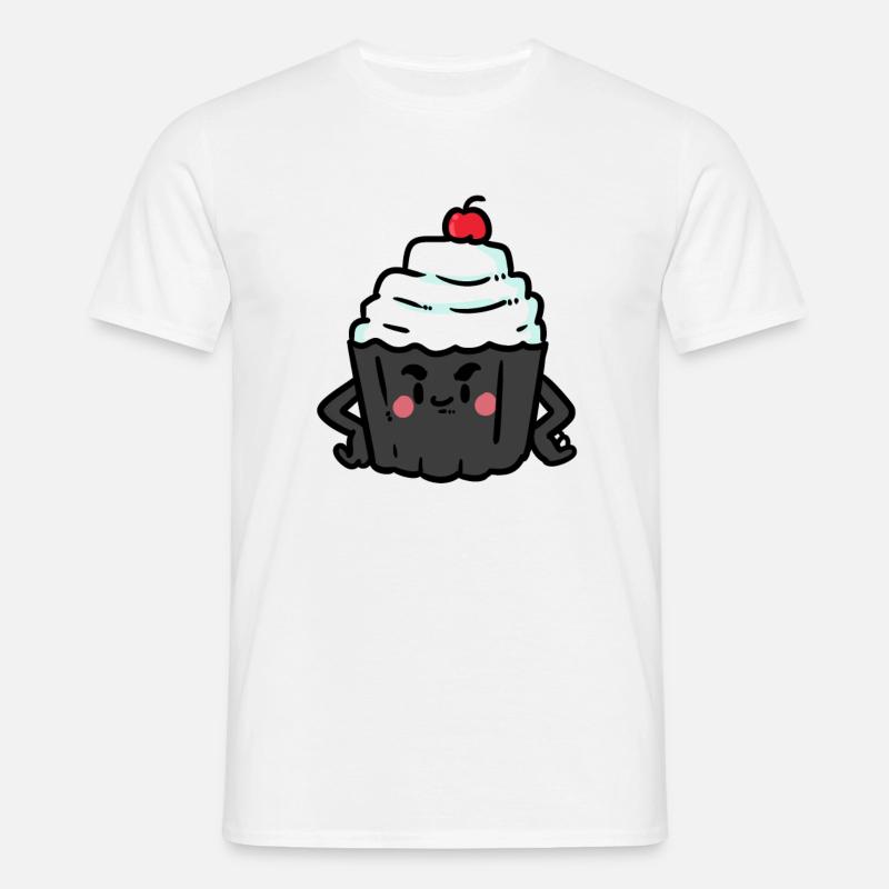 Strict Cupcake - Männer T-Shirt - Weiß